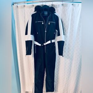 BenBoy Women's Black and White Ski Jumpsuit